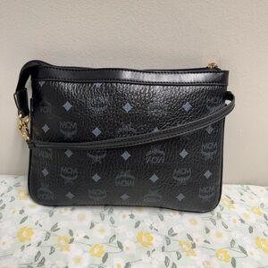 MCM Black and Gray Crossbody Bag
